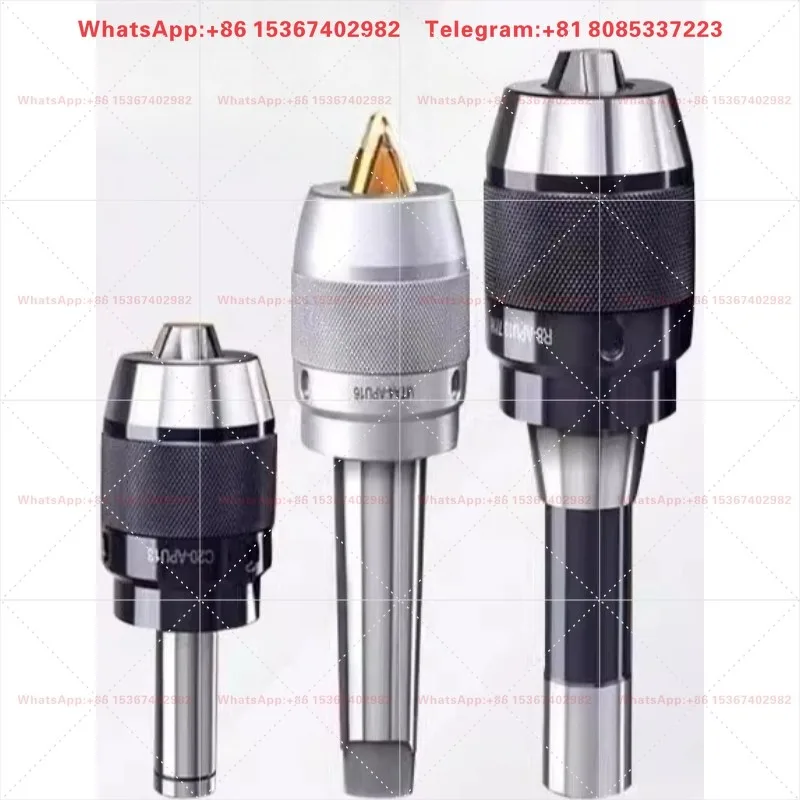 Integrated Self Tightening Self Locking Drill Chuck R8 Handle APU16 CNC Straight Shank C20 Cone Handle Lathe Milling Machine