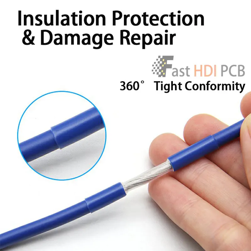 Crystal Clear Heat Shrink 2:1 Ratio - Wide Diameter 0.6-180mm, Flame Retardant Wire Repair Sleeve