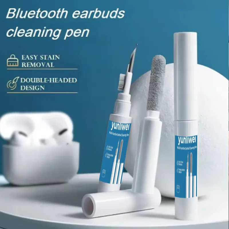 Outil de nettoyage pour écouteurs Bluetooth, pour Airpods Pro 3 2 1, kit de nettoyage pour étui d'écouteurs, brosse de nettoyage, stylo pour Xiaomi IPhone Yunliwei