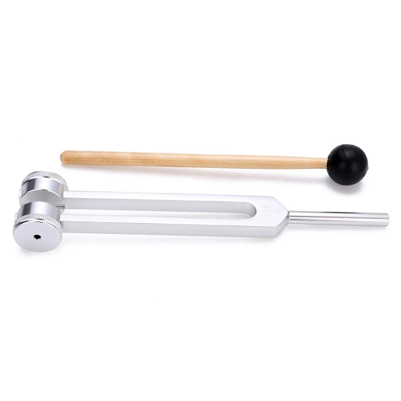 Tuning Fork 128 Hz, C-128 Frequency Aluminum Alloy Non-Magnetic Tuning Fork For Healing With Taylor Hammer