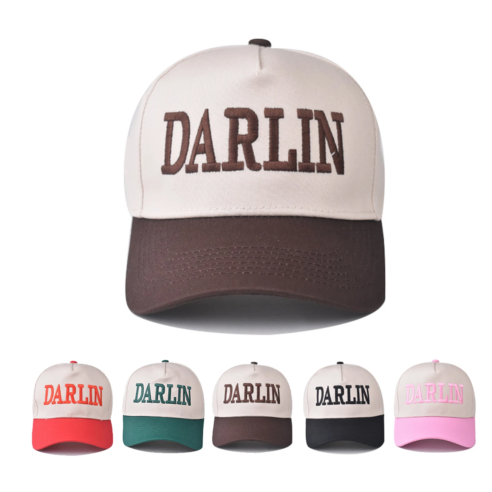 Baseball Cap Snapback Hat Sun hat Spring Autumn baseball cap Sport cap DARLIN Cap Hip Hop Fitted Cap Stitching color hat