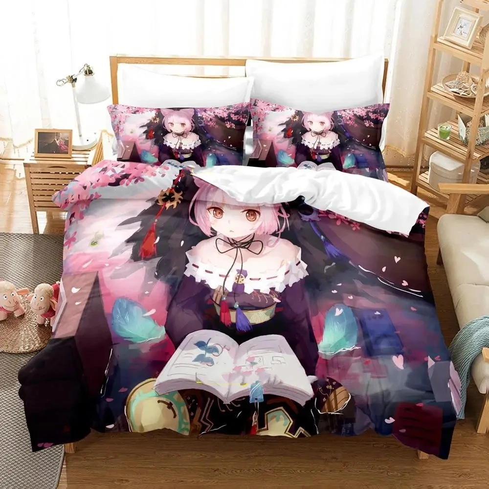 

Atelier Sophie The Alchemist of the Mysterious Book Bedding Set Cartoon Anime three-piece set Adult Kid Bedroom Duvetcover Sets