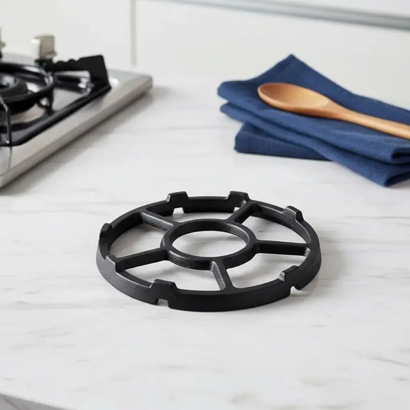 Cast Iron Wok Ring Non-Slip Universal Gas Stove Support Stand for Home Outdoor Barbecue Cooking Use