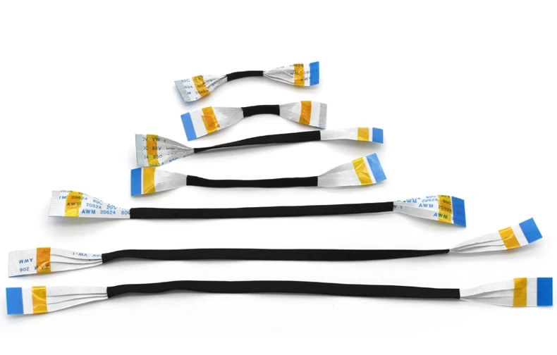 5Pcs FPC FFC Flexible Flat Cable AWM 20624 80C 60V VW-1 A/B Type 0.5mm 100/150/200/250mm 22P/24/26/30/34/36/38/40 Pin