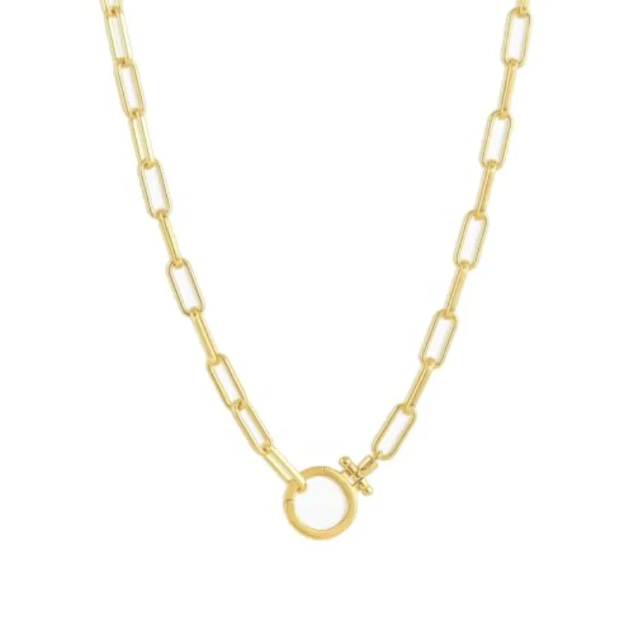 

Parker Necklace 18" - 18k or - Adjustable Paperclip Link Chain - Chunky Clasp - Ideal Gift Packaging