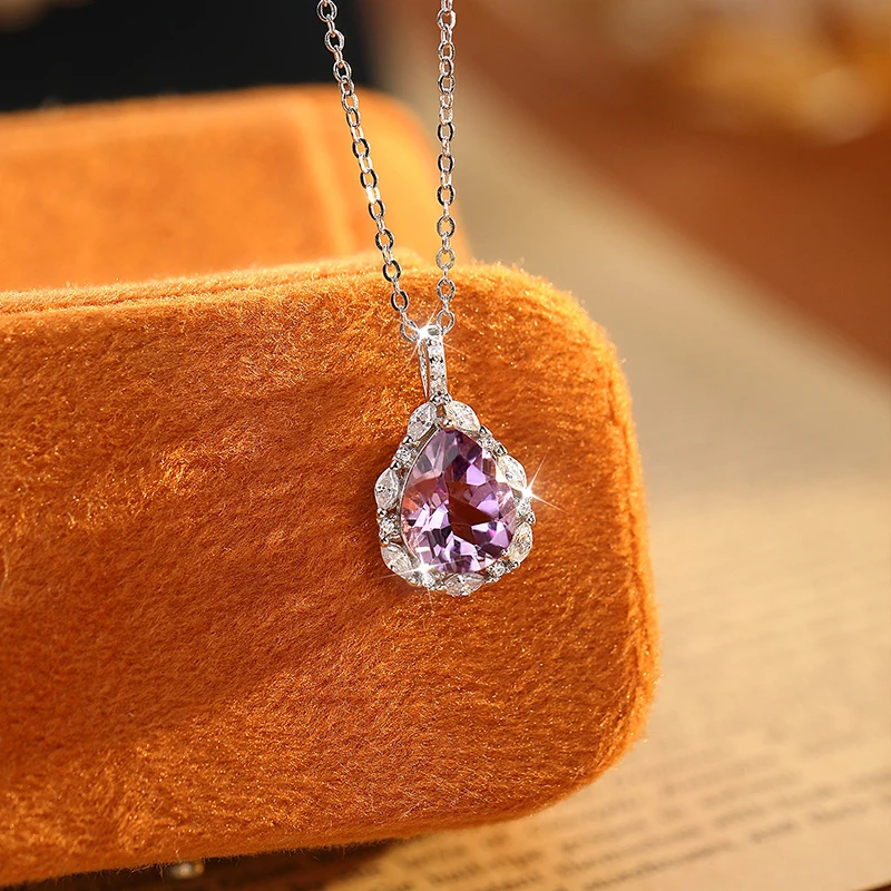 

Подвеска из натурального камня, серебро 925 пробы, не тускнеющее колье, цепочка на ключицу с разноцветными камнями