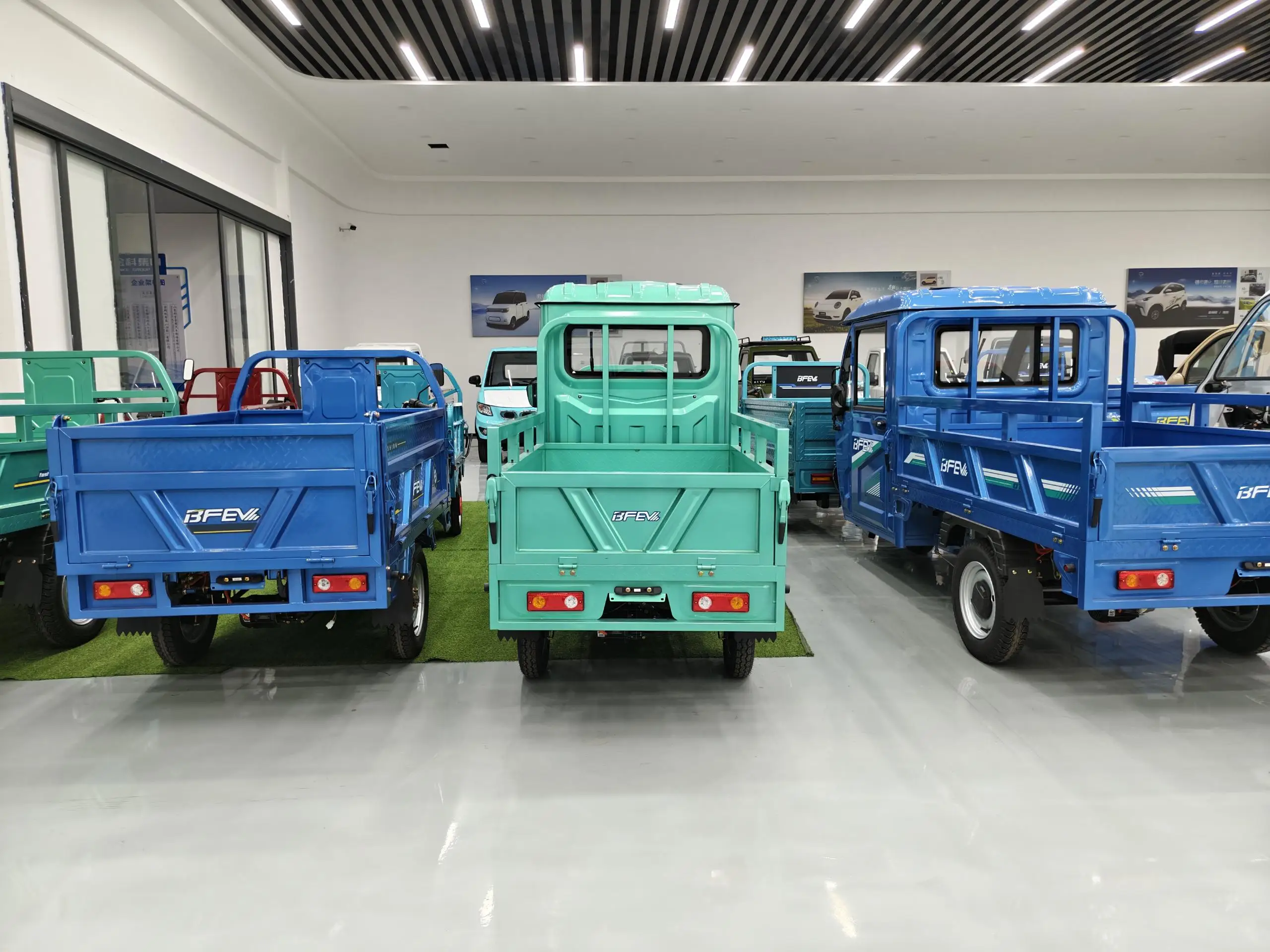 Quality Certifications 60v800w Fully Enclosed Cab Portable Electric Tricycle for Rural Goods Transportation