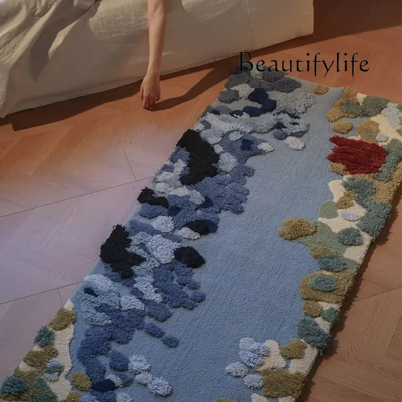 Z Ocean Wind Bay Window Table Blanket Imported Wool Carpet Living Room Bedroom New Bedside Carpet Handmade