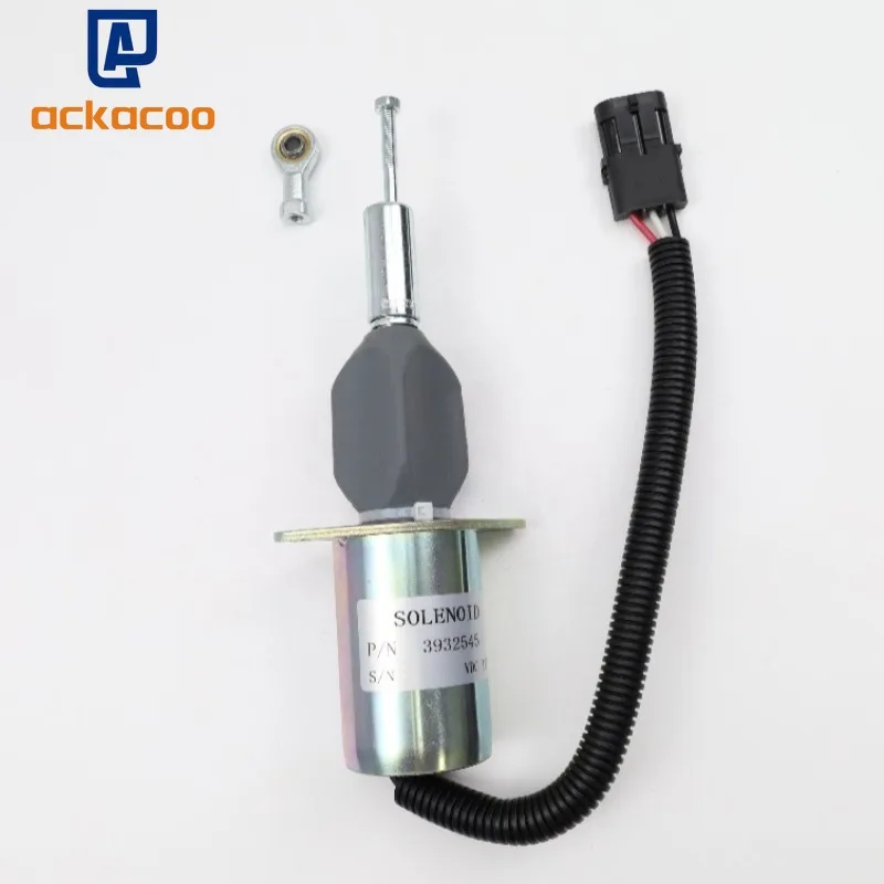 

12V 3932545 SA-4639-12 Fuel Shutoff Stop Solenoid for Cummins 4B3.9 6CT 6CTA Engine Excavator Fuel Cutoff Solenoid Valve
