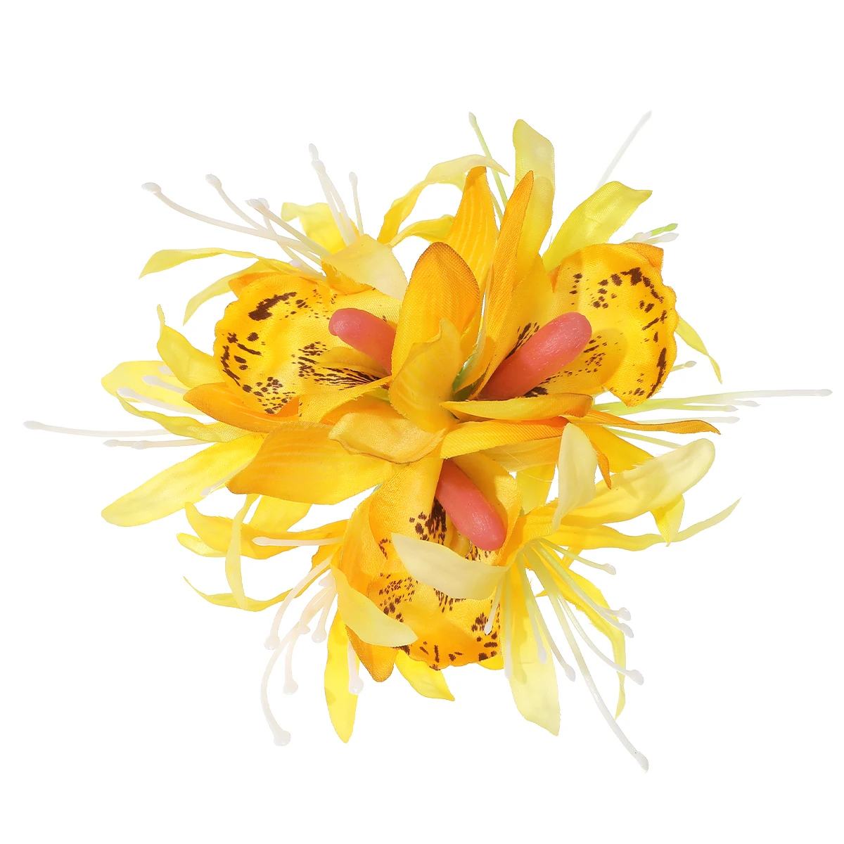 AWAYTR Lycoris Radiata Flower Hairpins Cute Floral Headwear Romantic Hair Accessories Girl Side Bangs Clip Sweet Hair Clips