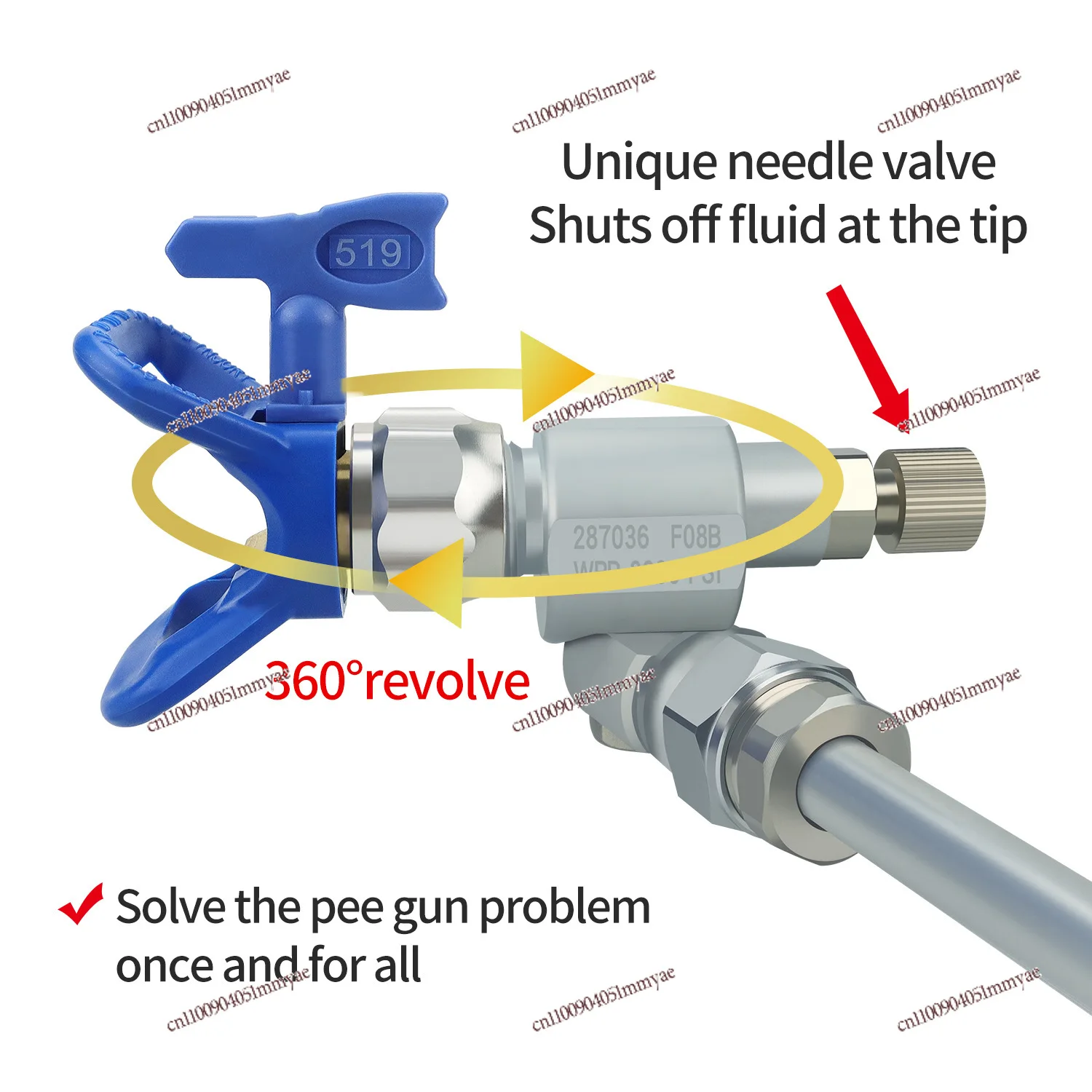Paint latex paint paint airless spraying machine accessories shut-off valve universal rotor