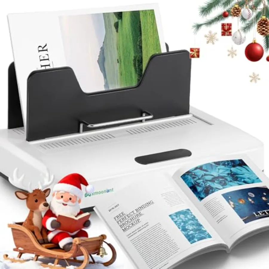 

Thermal Binding Machine PRO 500 Sheets Instant Use Digital Touch Panel Air Cooling Microwave Vibration Electric Binder for A3 S