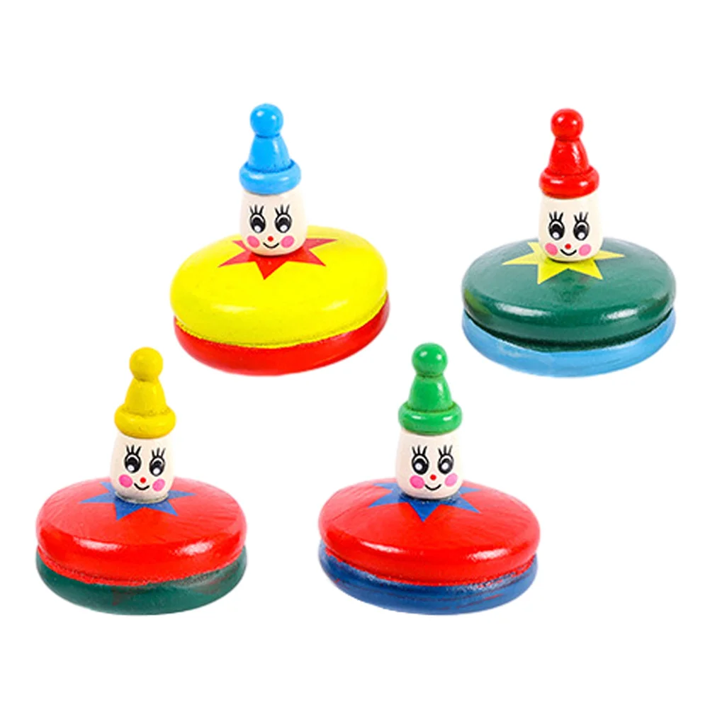 

Набор из 4 деревянных мини-гироскопов с мультяшными персонажами для детей, ручной спиннер, игрушка для вечеринок, подарок на день рождения, маленький портативный антистресс-средство