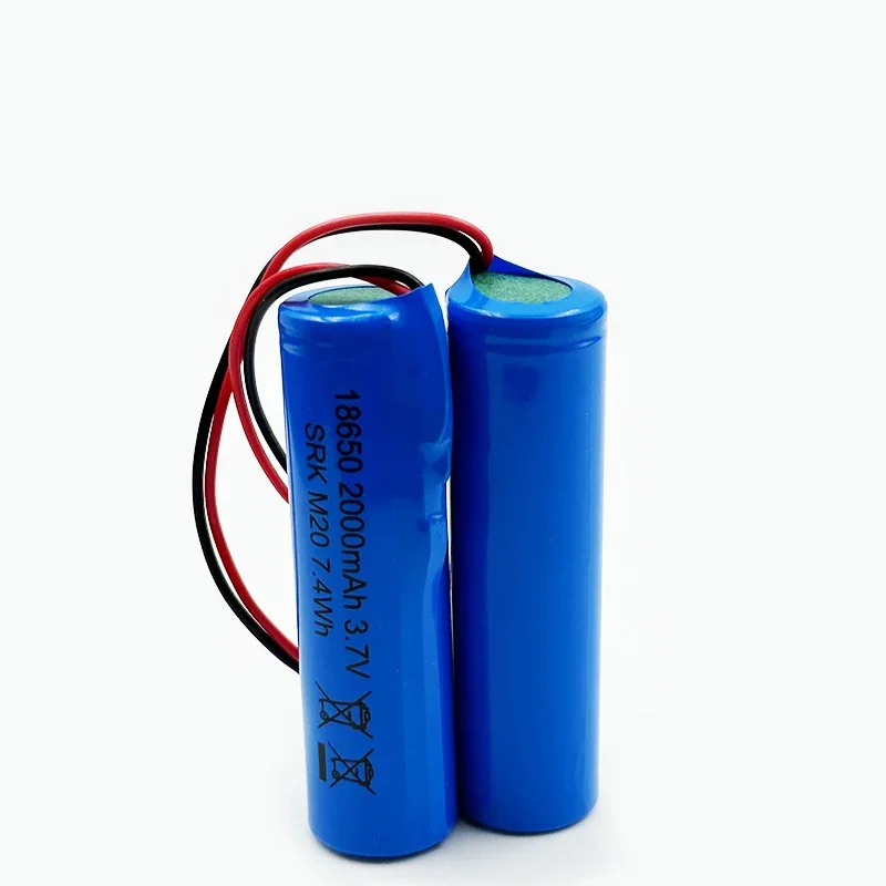 2000mAh 18650 3.7V بطارية ليثيوم حزمة 2000mAh لصيد الأسماك مصباح ليد سمّاعات بلوتوث الطوارئ لتقوم بها بنفسك بطاريات #3