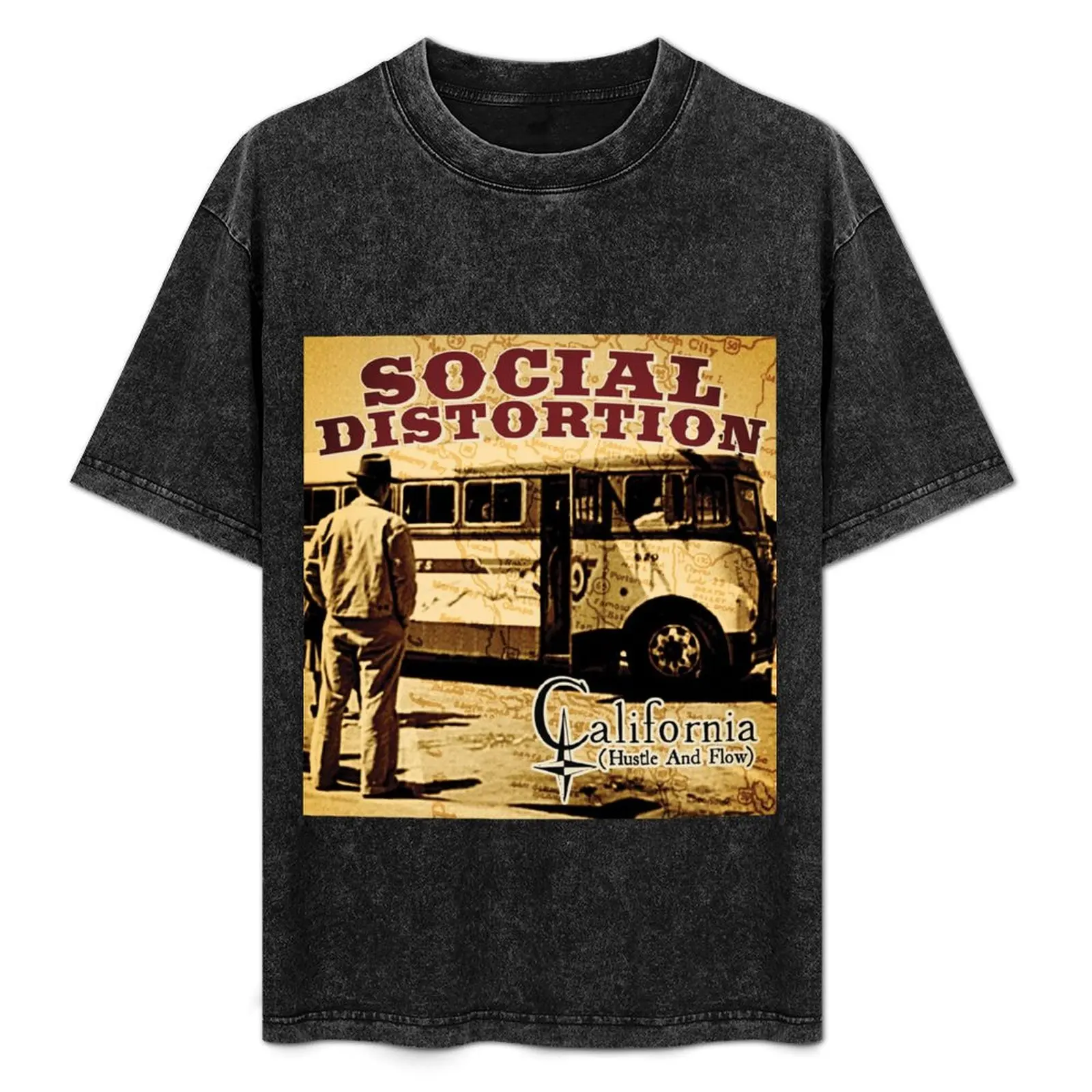 

California hustle and flow T-Shirt Everyday Wear Basic Short Sleeve Top