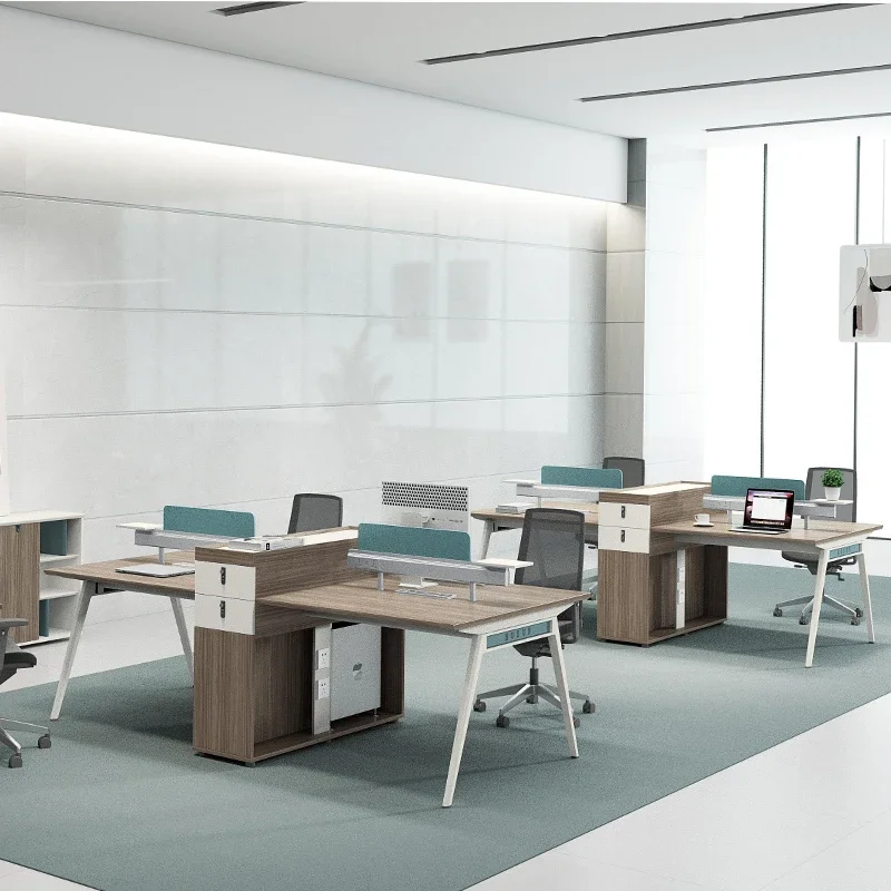 2026 Staff Office Furniture with Side Cabinet Employee Office Furniture Workstation Workstation Desk Partition Work Station
