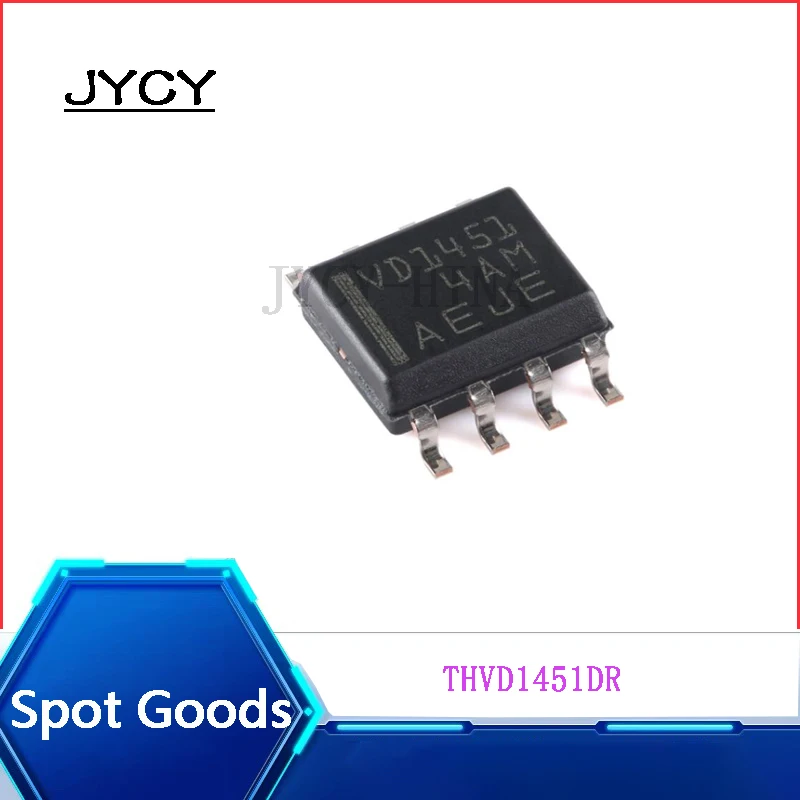2PCS THVD1451DR NEW  SOIC-8 with ±18kV IEC ESD protection function RS-485 transceiver