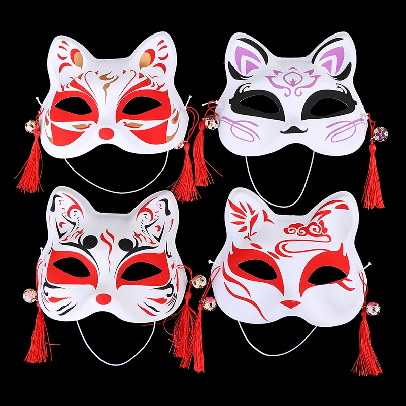 1pc Anime Fuchs Masken PVC halbes Gesicht Katze Maske Maskerade Festival Party Cosplay Requisiten – Detail 10