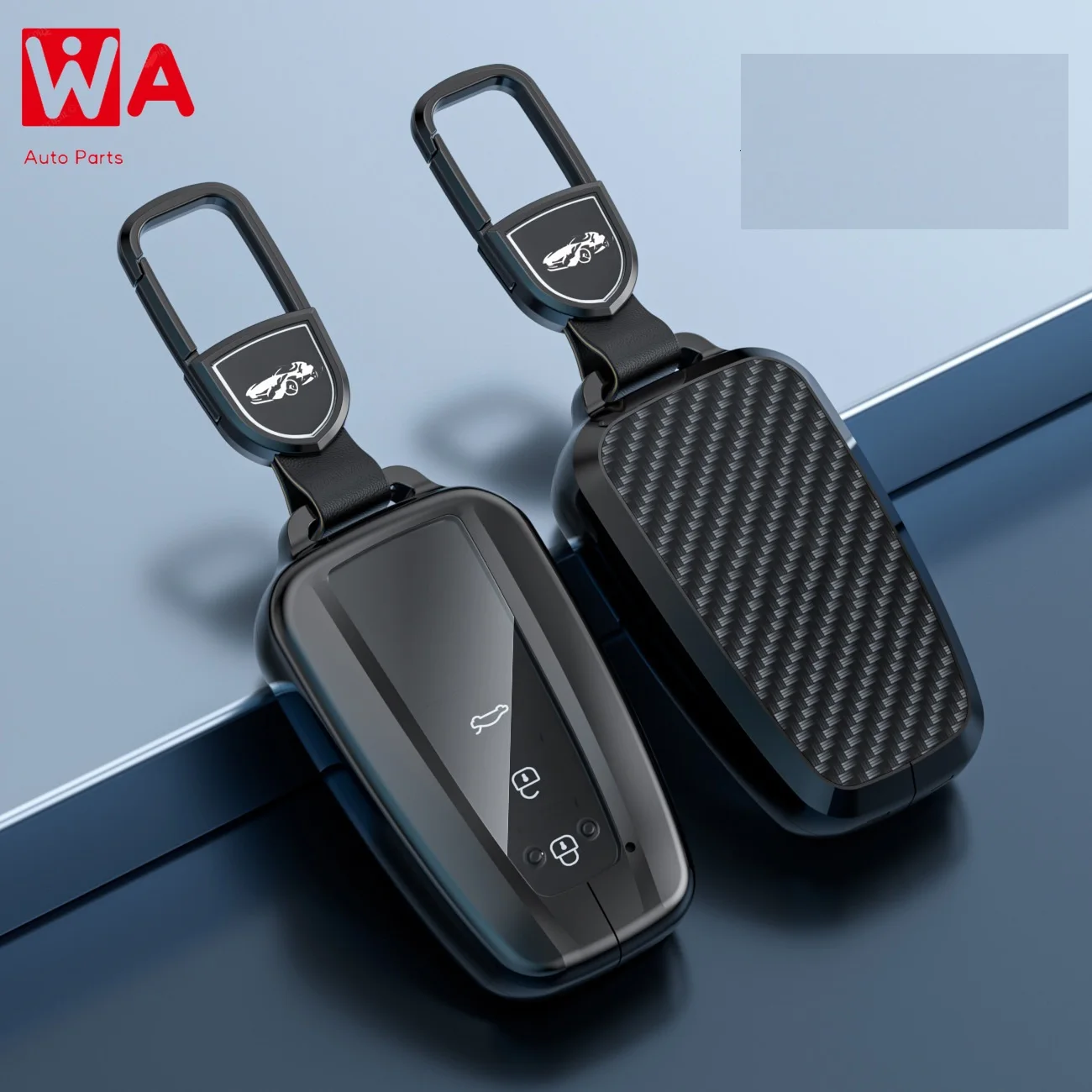 

Carbon Fiber Alloy Car Remote Key Fob Case Key Cover For Toyota Camry Corolla C-HR CHR Prado RAV4 Prius 2/3/4 Buttons Remote Key