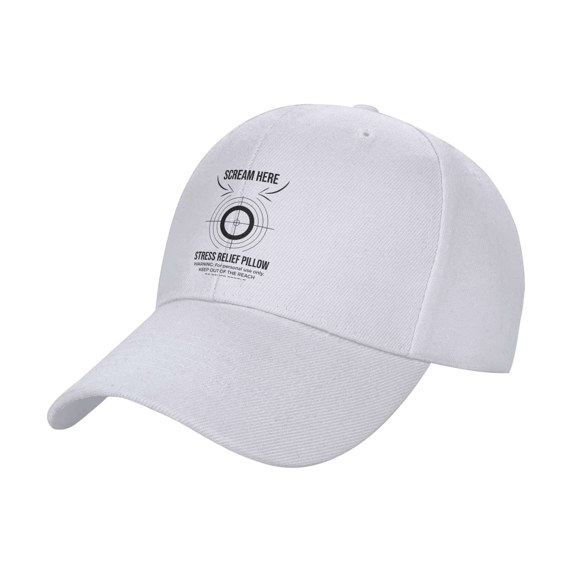 Fashion Scream Here Stress Relief For Personal Use Only Curved Brim Baseball Cap Shapes The Face Hats For Men