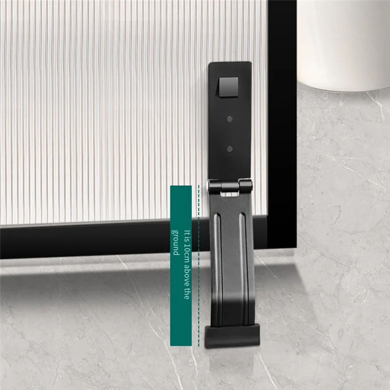 -A25M سدادة باب قابلة للطي الثقيلة توقف الباب حامل مكافحة سرقة الباب المثبت باب الحمام ذاتية اللصق الباب العازلة دائم ث