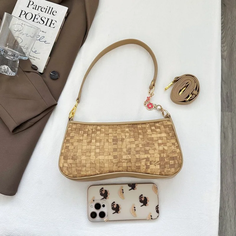 

Contemporary Ladies Tote Bag - Luxury Brand Leather Crossbody Shoulder Handbag Women's Elegant Designer Purse