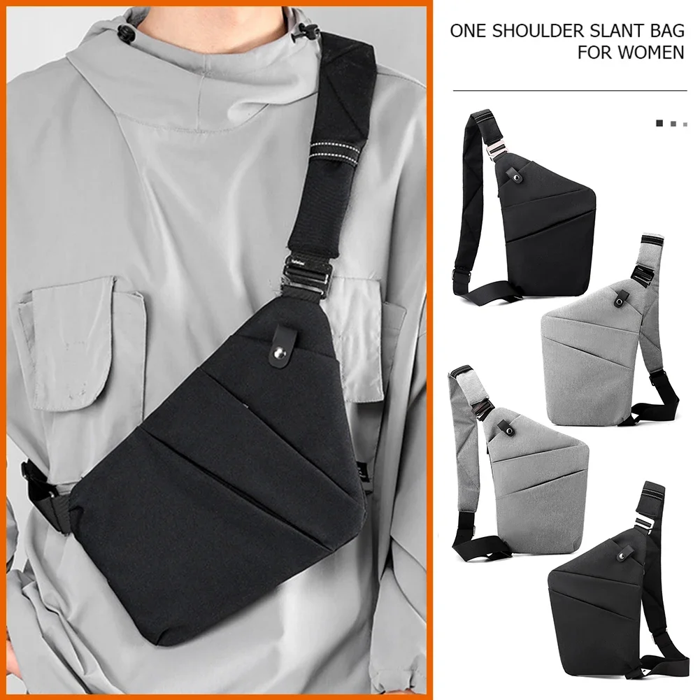 Slim Sling Bag Men Ultra Thin Anti-Theft Small Chest Bag Cross Body Bags Male One Shoulder Sling Bag for Travel Boy Sports Bag