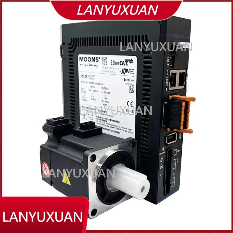 MOONS Discount 100W to 7.5KW AC Servo Motor and Drive Kit 3000~6000RPM SM3H M54S M56S Fast Speed Constant Torque Driving