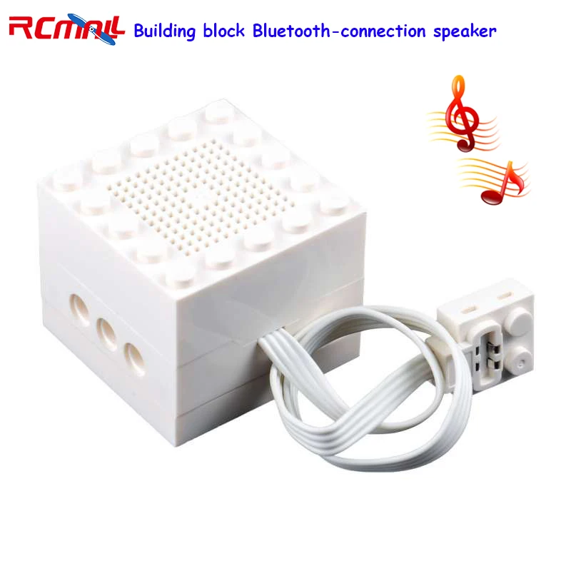 Building Block Bluetooth-connection Speaker MOC Creative Sound Music Play Blocks for Cars Trains Compatible with Legoeds