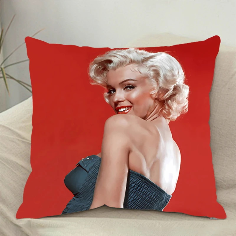 New M-Marilyn M-Monroe pillowcase cushion living room modern simple cushion cover recliner pillow Square pillow Home Decor 45X45