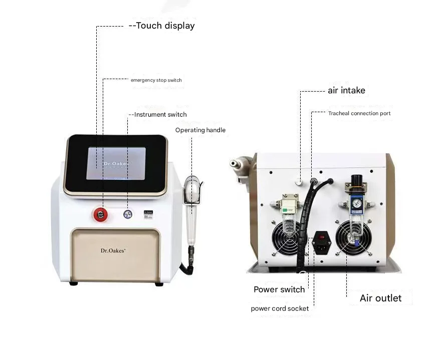 

Gene Gun Nebulizer Exosome Non-invasive Water Light Infusion Device High-pressure Jet Transdermal Nebulization Instrument