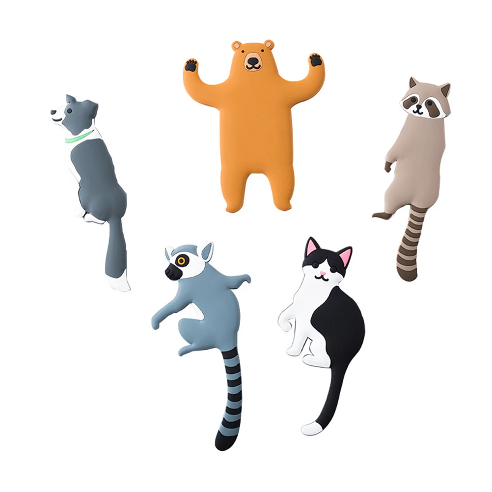 

No Trace Hooks Heavy Duty Strong Adhesive Self adhesive Cartoon Design Wall Mount Key Holder Bathroom Kitchen Decor