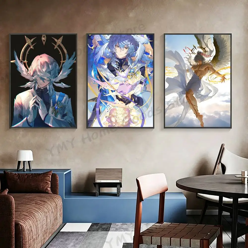 Sunday H-Honkai Star Rail Poster For Wall Prints for Living Room Bedroom Office Home Decoration
