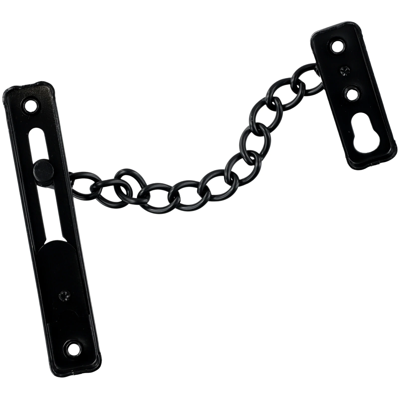 Door Chain Lock Stainless Steel Security Chain Guard Spring Anti Theft Press Heavy Duty Slide Catch Latch Screw Guard Accessorie