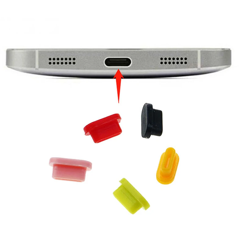 10PCS Silicone Type-C Dust Plug USB Charging Port Protector For Smart Phone Accessories Dust Plug 1
