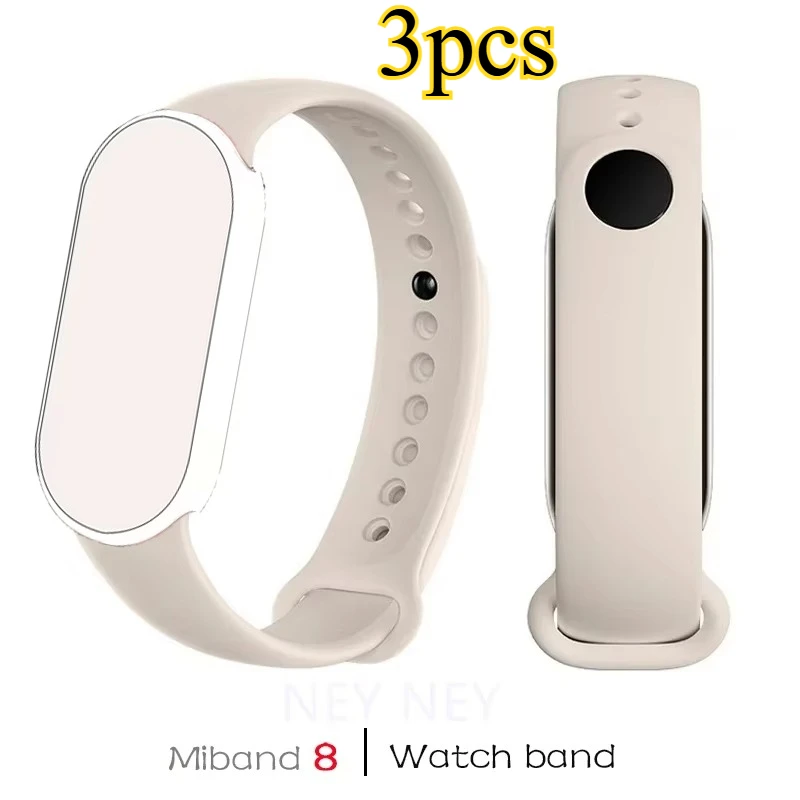 3 Stück Silikonarmband für Xiaomi Mi Band 10-NFC Ersatzarmband miband10 Sport wasserdichtes Armband Smart Mi Band 9-8 Zubehör