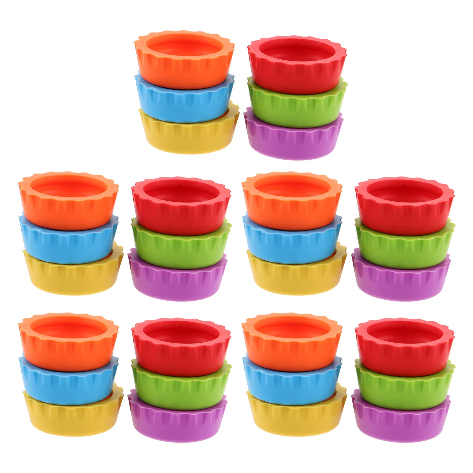 

30pcs Reptile Feeding Food Cups Leaf-Shaped For Geckos Snakes Bearded Dragons Chameleons Water Bowl Set Pet Feeding Supplies