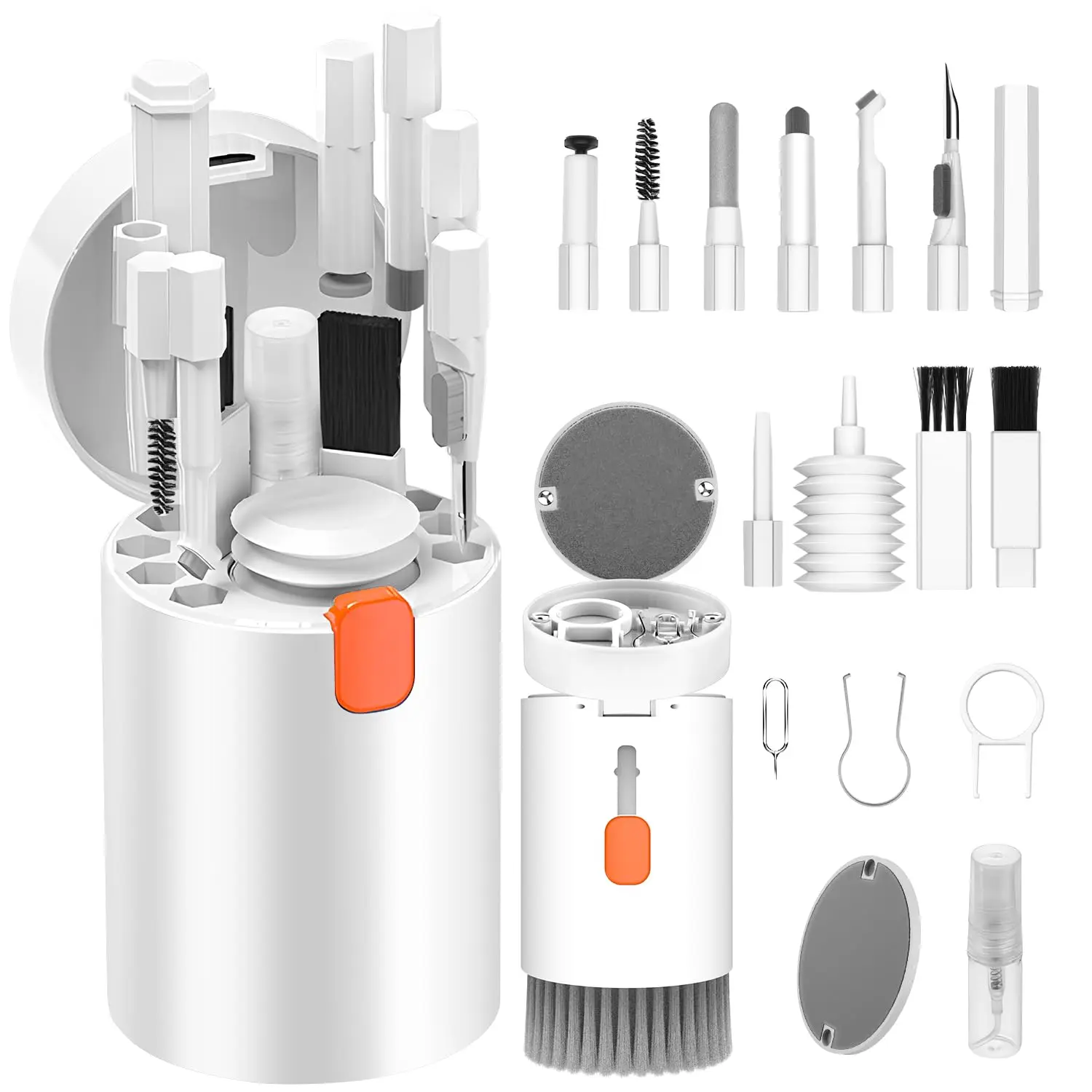 20 in 1 Multifunctional Cleaner Kit for Electronic Devices (White) | Keyboard Cleaning Brush, Headphones Cleaner Kit for AirPods
