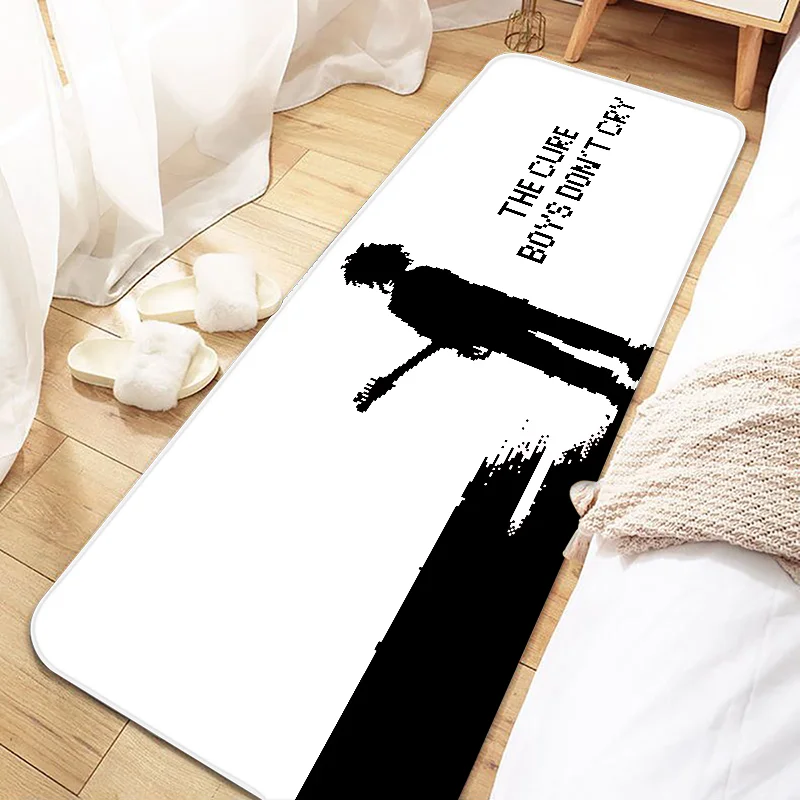 The Cure Logo Band Door Mat Entrance Non-slip Doormat Washable Kitchen Carpet Living Room Hallway Rugs Bathroom Bath Door Mats