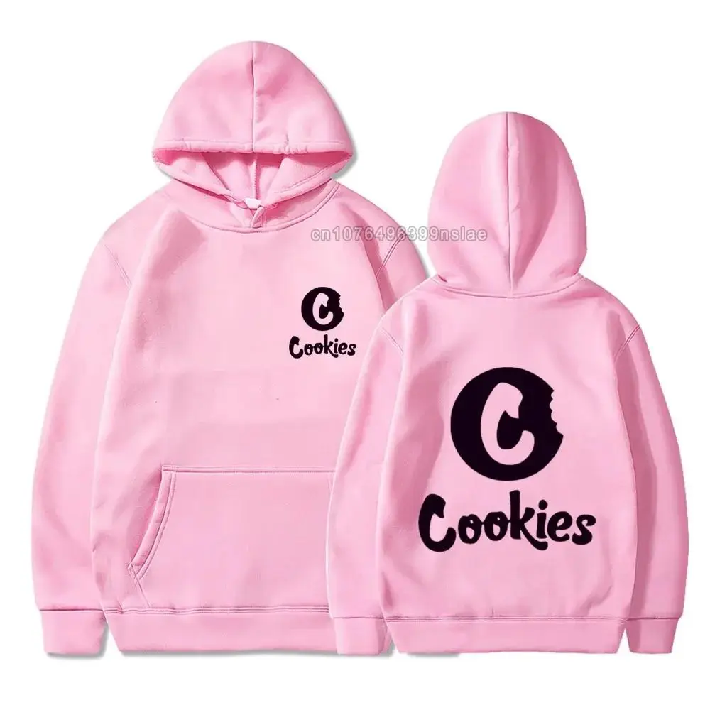 Women Hoodie Cotton Pullover Autumn Winter Cookie Print Fleece Hooded Shirt Fashion Unisex Sweatshirt High Quality Clothing