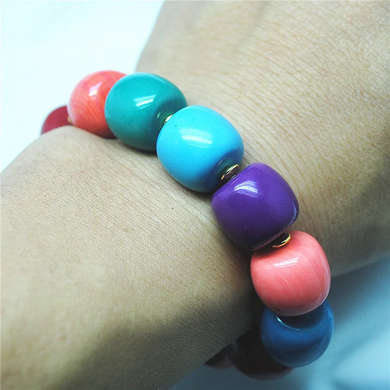 

1PCS FASHION WOMEN BRACELETS CORAL MATERIAL SIZE 15X16MM MULTI COLORS BEST FOR PARTY WEARING