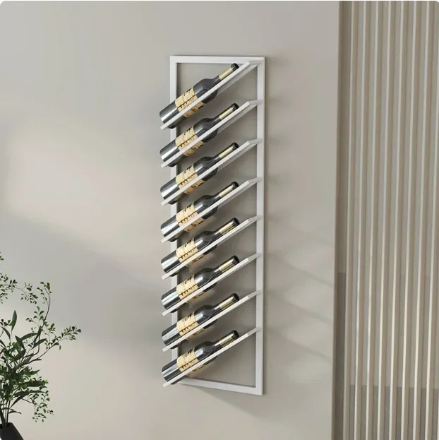 Household wall hanging side hanging wine rack display rack bar background wine rack