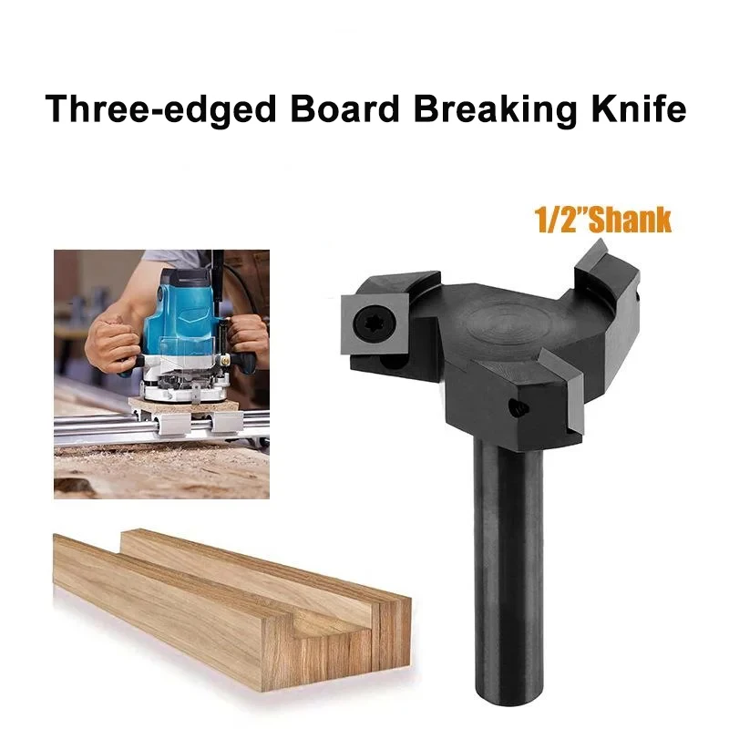 T-cutter Spoilboard Surfacing Router Bit Carbide Insert Slab Flattening Router Bit Planing Bit Wood Planer Woodworking Tools