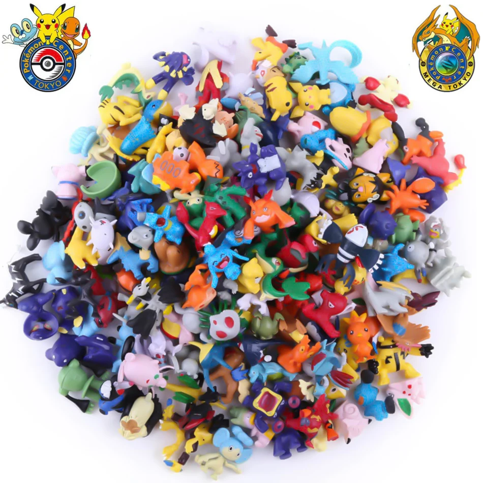 24-144 Pcs Pokemon Pikachu Figure 2-3CM Mini Figures Action PVC Model Toys Anime Kids Collect Dolls Birthday Christmas Gifts