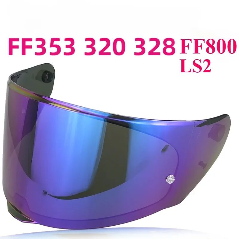 

LS2 Visor, for FF-353 320 328 800 Motorcycle Helmet, Original Replacement, Additional Lens, Black, Iridium, Silver