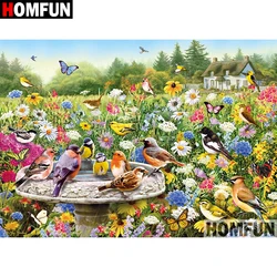 HOMFUN pittura diamante 5D fai da te pieno trapano quadrato/rotondo 