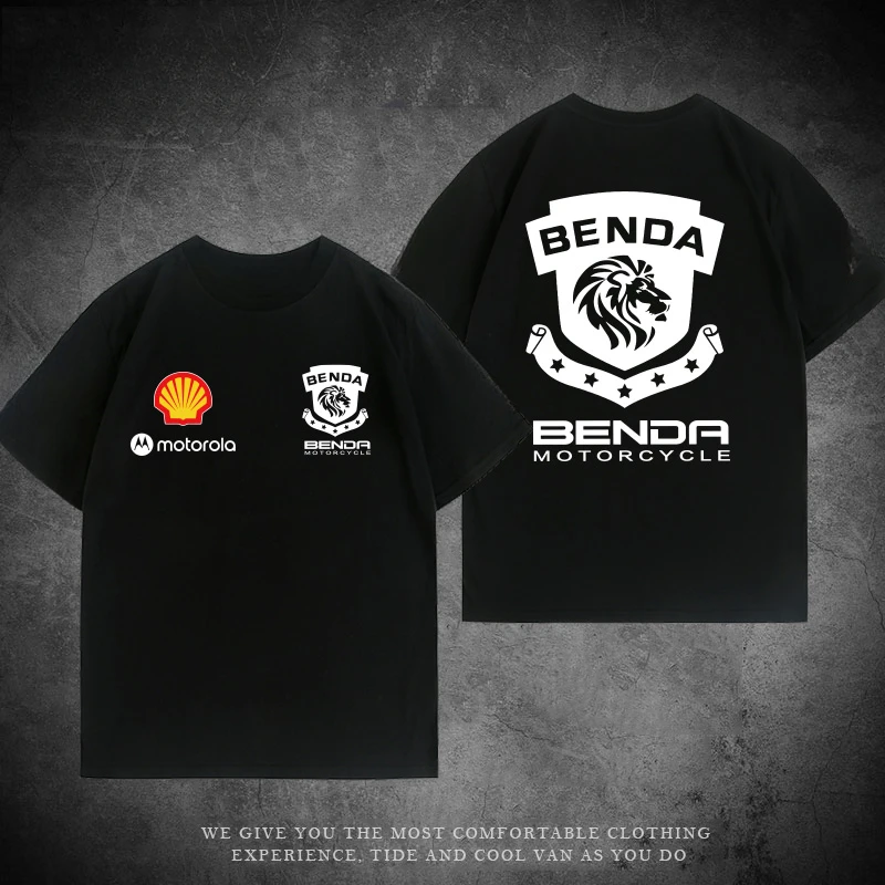 

New Jinjila Benta Motorcycle Heavy Motorcycle Men's Printed T-shirt Breathable Sweat Absorption High Quality Motorcycle T-shirt