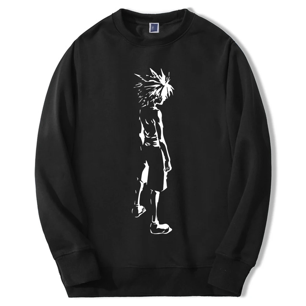 Hunter X Hunter-Sudaderas con capucha de cuello redondo para hombre, Jersey gráfico Killua Zoldyck, Sudaderas sueltas de Hip Hop, nuevo