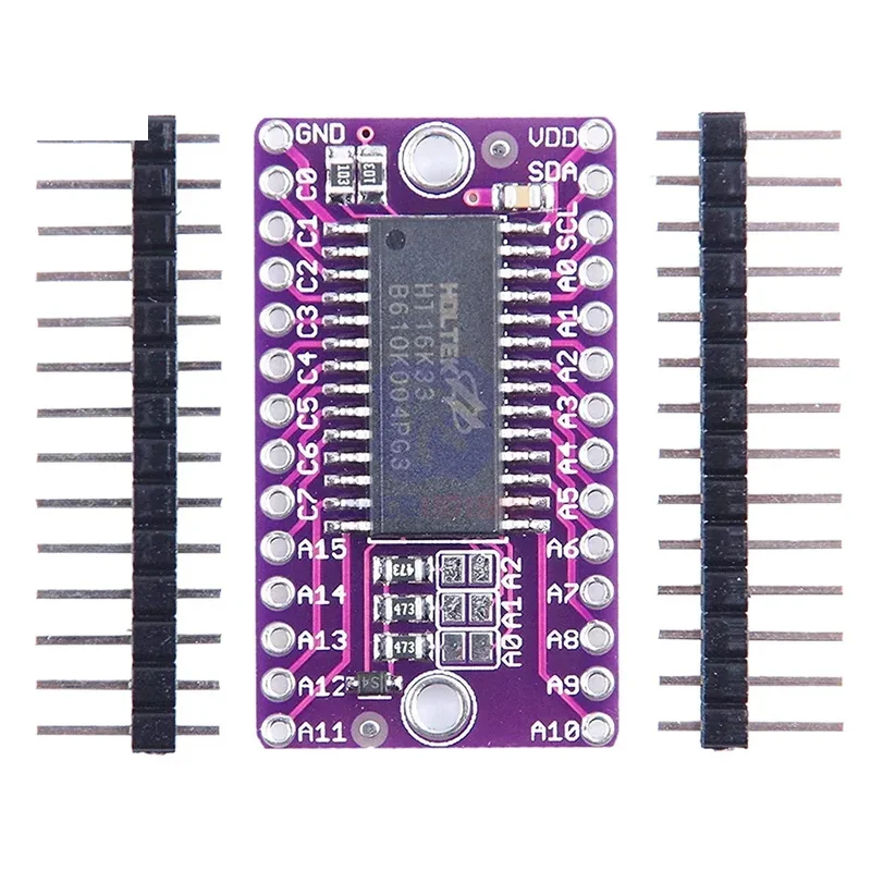 diymore HT16K33 16x8 LED Dot Matrix Drive Control Module Digital Tube Driver Development Board for Arduino