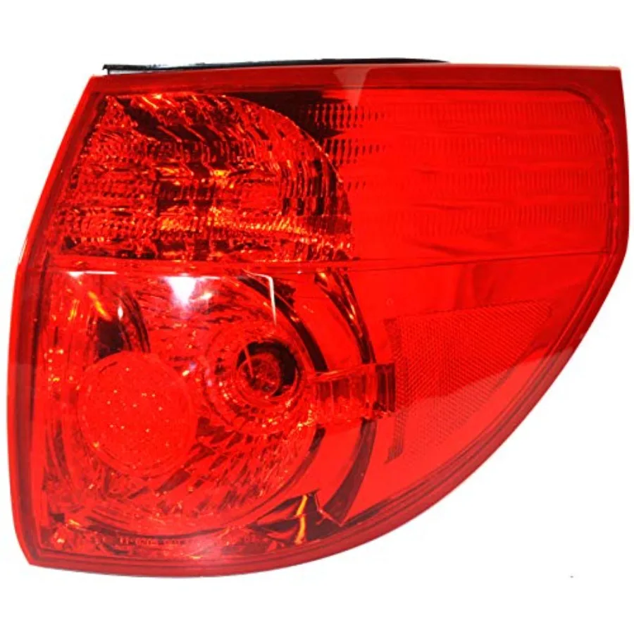 

Tail Light Compatible with Sienna 2006-2010 Halogen Passenger Side Outer TO2805102 Black with Bulb s